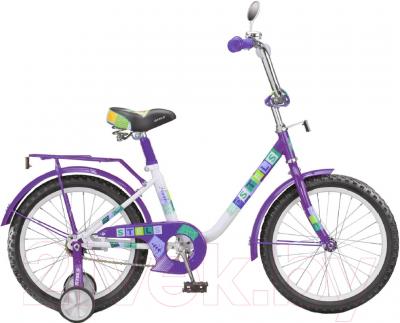 Детский велосипед с ручкой STELS Flash 2015 (12, фиолетовый)