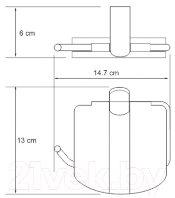 Держатель для туалетной бумаги Wasserkraft Berkel K-6825