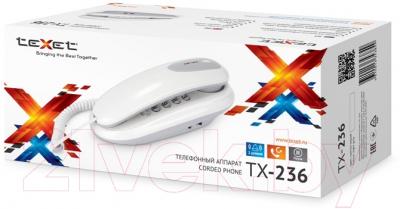 Проводной телефон Texet TX-236 (светло-серый)