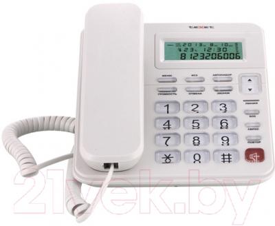 Проводной телефон Texet TX-254 (светло-серый)
