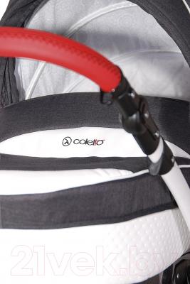 Детская универсальная коляска Coletto Florino Carbon 2 в 1 (02, белая рама)