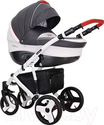 Детская универсальная коляска Coletto Florino Carbon 2 в 1 (02, белая рама)