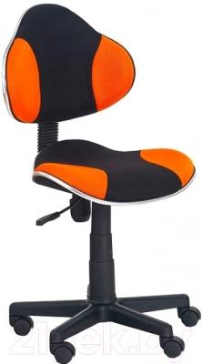 Кресло детское Halmar Flash (черный/оранжевый)