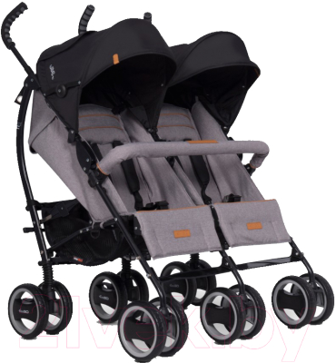 Детская прогулочная коляска EasyGo Duo Comfort (Grey Fox)