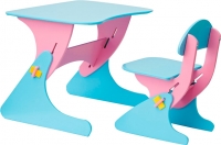 Комплект мебели с детским столом Столики Детям Буслик Б-РГ (розовый/голубой) - 
