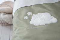 Комплект постельный для малышей Perina Бамбино / ББ3-01.1 (3 предмета, олива) - 