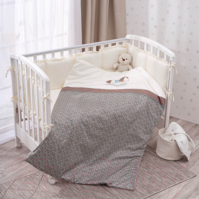 Комплект постельный для малышей Perina Жила-была Лошадка / ЖБ3-01.4