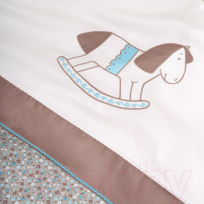Комплект постельный для малышей Perina Жила-была Лошадка / ЖБ3-01.4