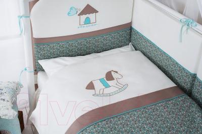 Комплект постельный для малышей Perina Жила-была Лошадка / ЖБ4-01.4