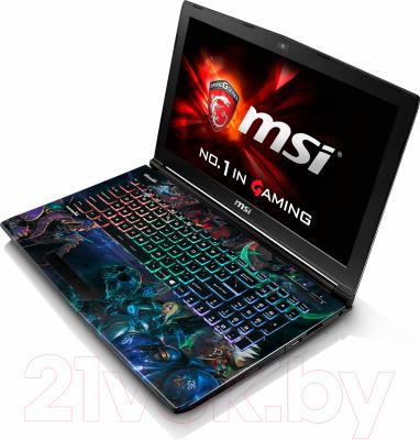 Игровой ноутбук MSI GE62 6QD-244RU Apache Pro Heroes Special Edition (9S7-16J552-244)