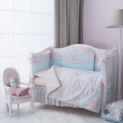 Комплект постельный для малышей Perina Шантель / Ш3-01.3 - в интерьере (в комплекте только 3 предмета)
