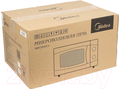 Микроволновая печь Midea MM720CKE-S - коробка