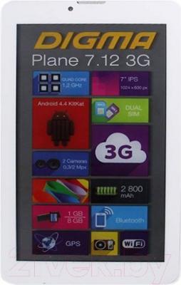 Планшет Digma Plane 7.12 8GB 3G (белый)
