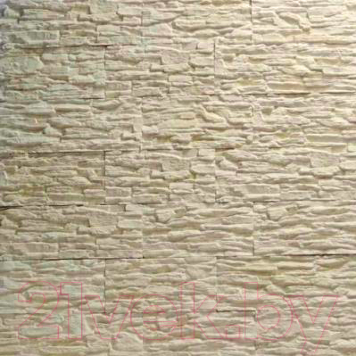 Декоративный камень бетонный Royal Legend Сланец слоновая кость с нежно-желтым 01-040 (360x85x10-15)