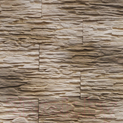 Декоративный камень бетонный Royal Legend Сланец бежевый с коричневым 01-205 (360x85x10-15)