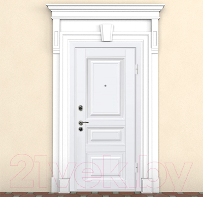 Входная дверь МеталЮр М11 Белый/белый (86x205, левая)