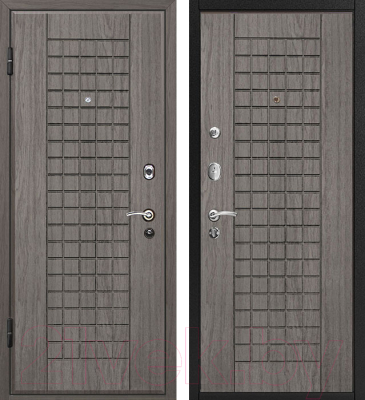 Входная дверь МеталЮр М4 Грей/грей (86x206, левая)