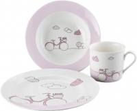 Набор столовой посуды Sambonet Bimbo Pink Bike (3пр) - 