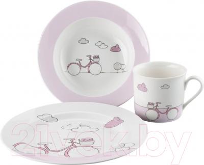 Набор столовой посуды Sambonet Bimbo Pink Bike (3пр)