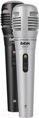 Микрофон BBK CM215 (черный/серебристый)