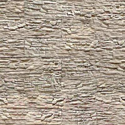 Декоративный камень бетонный Royal Legend Сланец белый 01-010 (360x85x10-15)