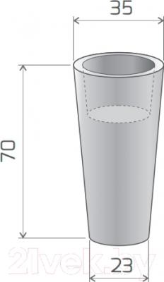 Вазон Pdconcept PL-VE70-Light (с подсветкой)