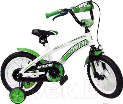 Детский велосипед STELS Arrow 14 2015 (белый/салатовый/черный)