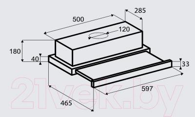 Вытяжка телескопическая Zigmund & Shtain K 004.61 B