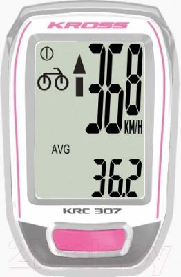 Велокомпьютер Kross KRC 307W (розовый)