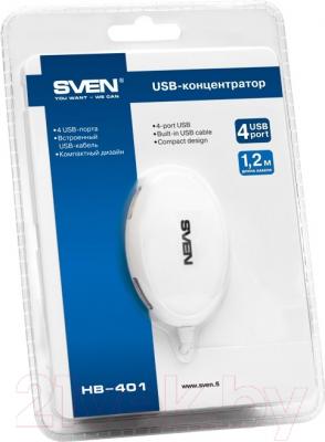 USB-хаб Sven HB-401 (белый)