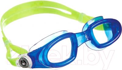 Очки для плавания Aqua Sphere Mako 175450 (голубые/лайм/прозрачные линзы)