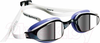 Очки для плавания Aqua Sphere Michael Phelps K180 Lady 173560 (белый/лаванда/зеркальные линзы)