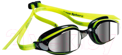 Очки для плавания Aqua Sphere Michael Phelps K180 (желто-черный/зеркальные линзы)