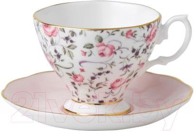 Чашка с блюдцем Royal Albert Rose Confetti Vintage