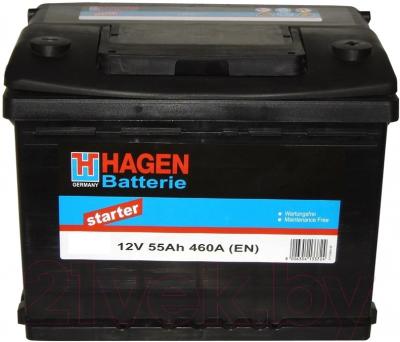 Автомобильный аккумулятор Hagen 55565 (55 А/ч)