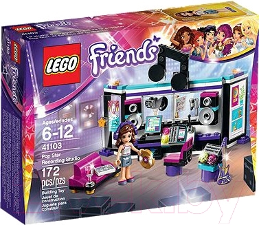 Конструктор Lego Friends Поп звезда: Студия звукозаписи (41103)