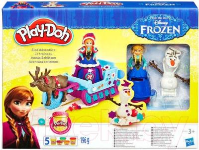 Набор для лепки Hasbro Play-Doh Приключение Анны на санях / B1860