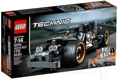Конструктор инерционный Lego Technic Гоночный автомобиль для побега (42046)