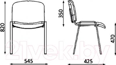 Стул офисный Nowy Styl Iso Black  (C-16)