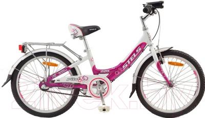 Детский велосипед STELS Pilot 220 Girl 2016 (белый/фиолетовый/розовый)