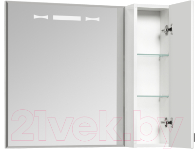Шкаф с зеркалом для ванной Акватон Диор 80 (1A168002DR01R)