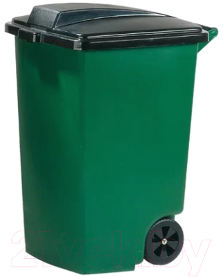 Контейнер для мусора Curver Refuse Bin 05183-532-65 / 175846 (100л, черный/зеленый)