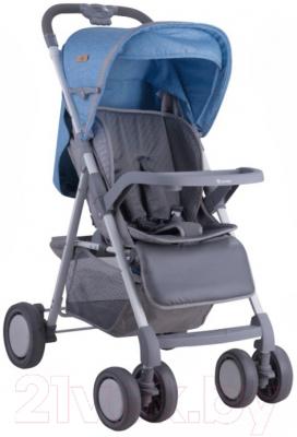 Детская прогулочная коляска Lorelli Aero (синий/серый)