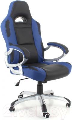 Кресло геймерское Calviano Racer (черно-синий)
