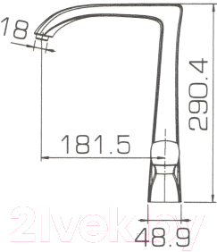 Смеситель Bravat Whirlpool F778112C