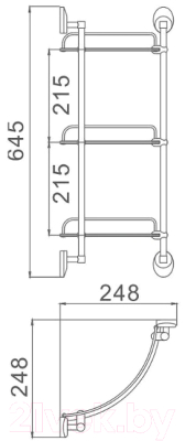 Купить Полка для ванной Haiba HB1607-3  