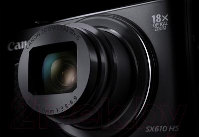 Компактный фотоаппарат Canon Powershot SX610 HS (черный)
