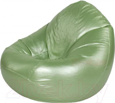 Бескаркасное кресло Meshokby Мешок Серебристо-зеленый (classic balls, L)