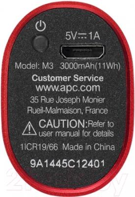 Портативное зарядное устройство APC Mobile Power Pack M3RD-EC (красный)