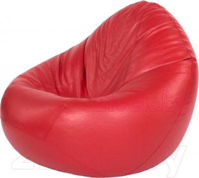 Бескаркасное кресло Meshokby Мешок Красный глянцевый (classic balls, M)